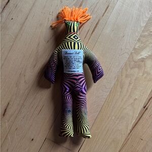 Dammit Doll in psychedelic fabric